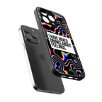 mixed emotions back phone cover | glass case for iphone 16 pro max