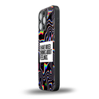 mixed emotions back phone cover | glass case for iphone 16 pro max