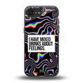 mixed emotions back phone cover | glass case for iphone 16e