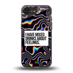 mixed emotions back phone cover | glass case for iphone 16e
