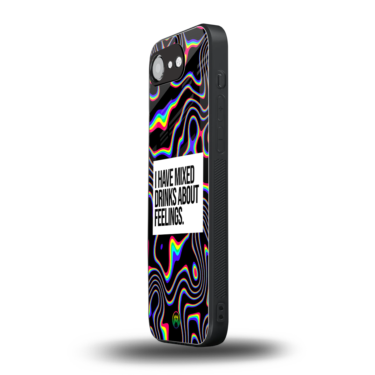 mixed emotions back phone cover | glass case for iphone 16e