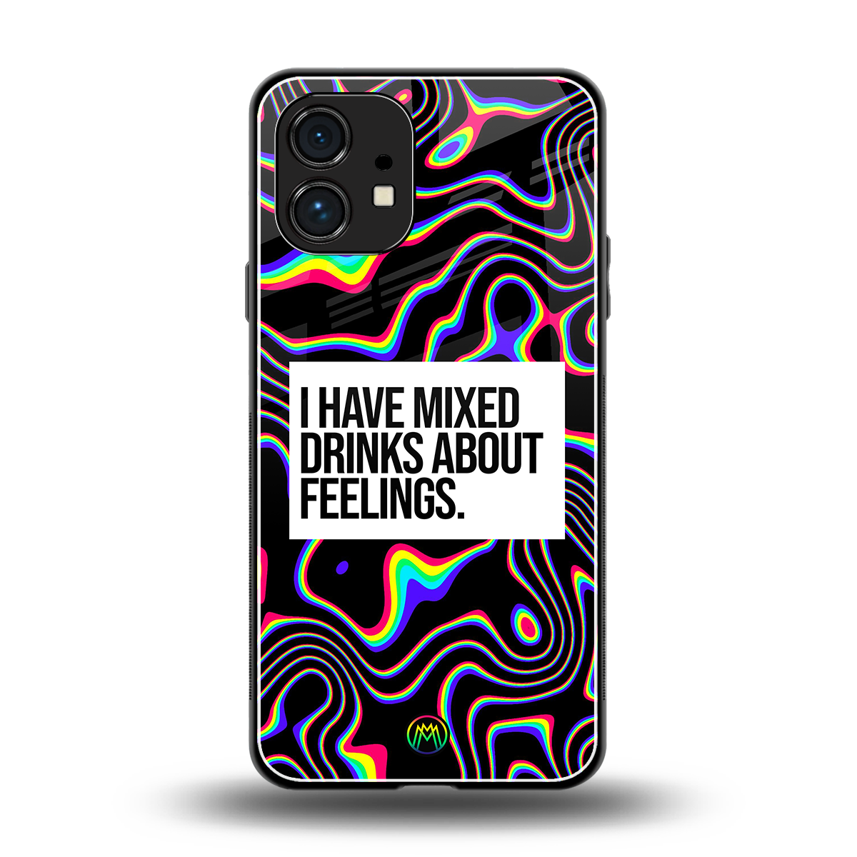 mixed emotions back phone cover | glass case for nothing phone 1