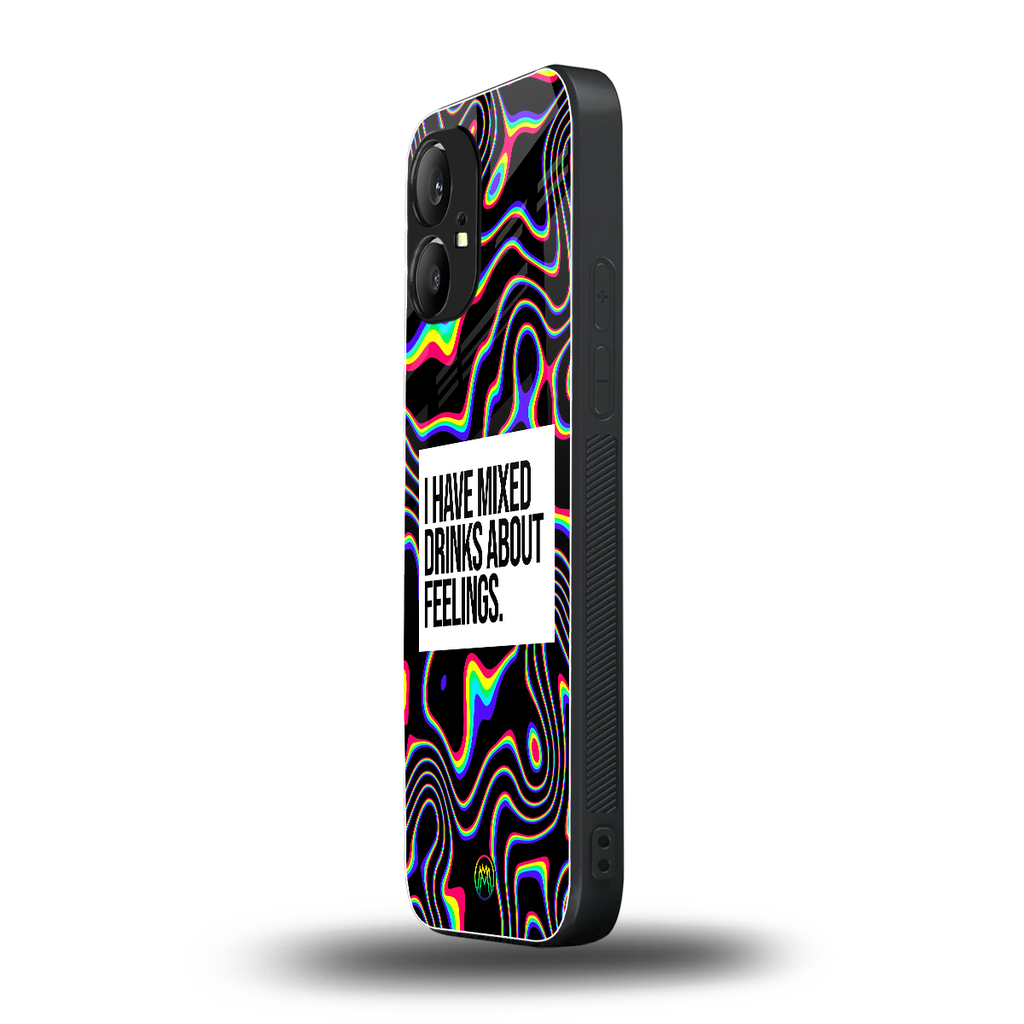 mixed emotions back phone cover | glass case for nothing phone 1