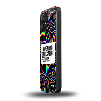 mixed emotions back phone cover | glass case for nothing phone 1