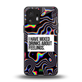 mixed emotions back phone cover | glass case for nothing phone 2