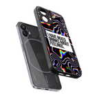 mixed emotions back phone cover | glass case for nothing phone 2