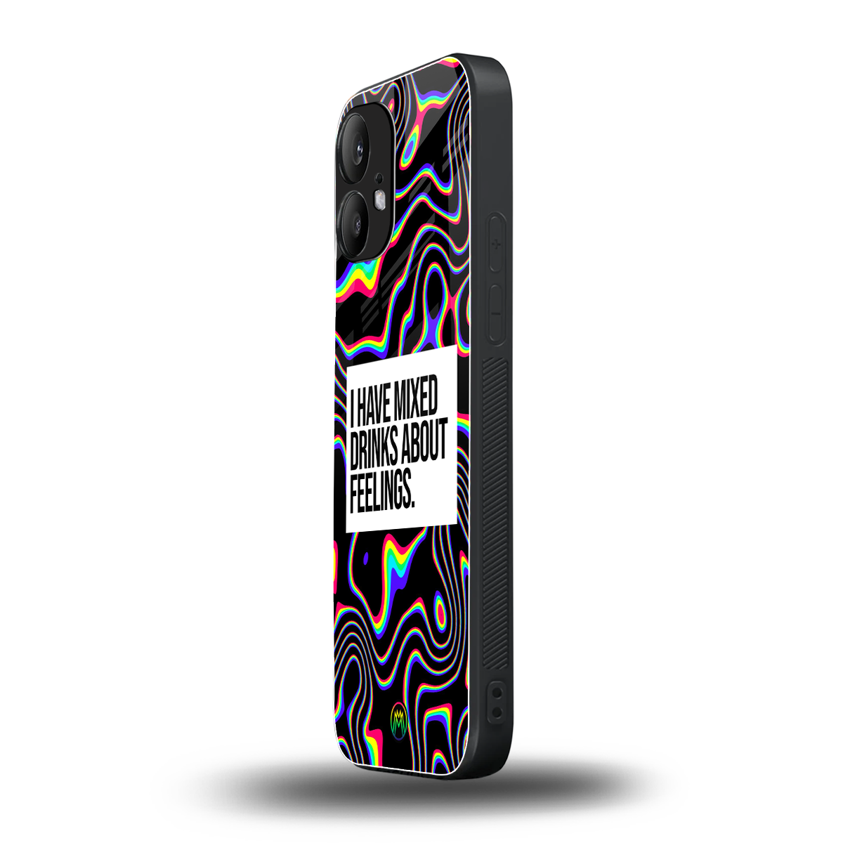 mixed emotions back phone cover | glass case for nothing phone 2