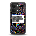 mixed emotions back phone cover | glass case for oneplus nord 3