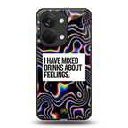 mixed emotions back phone cover | glass case for oneplus nord 3