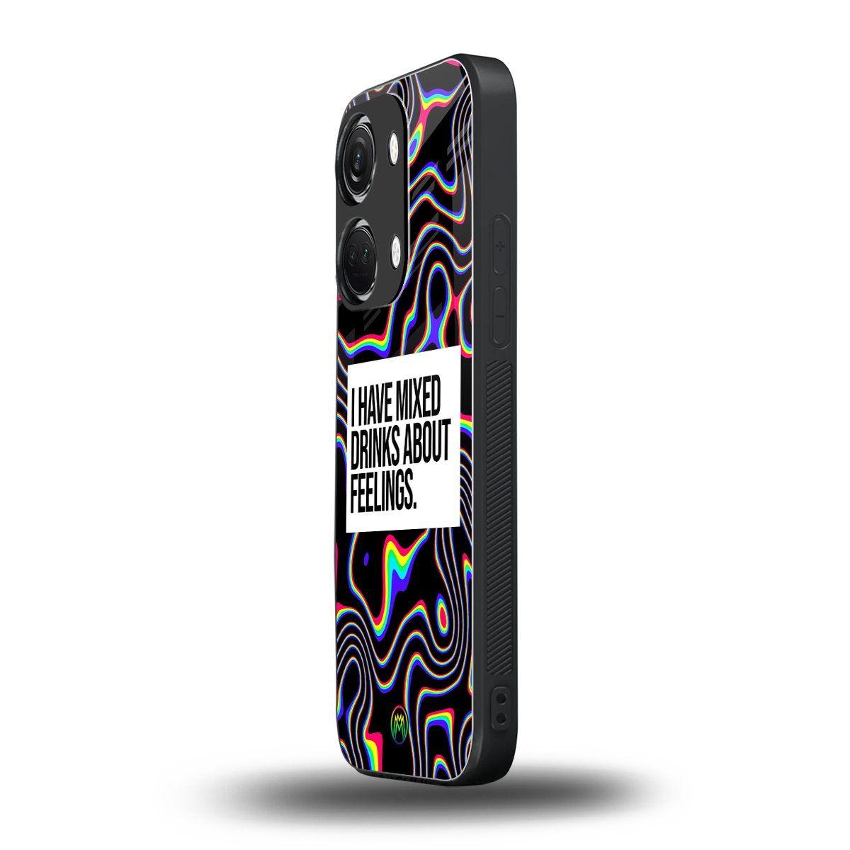 mixed emotions back phone cover | glass case for oneplus nord 3