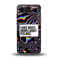 mixed emotions back phone cover | glass case for oneplus nord 4