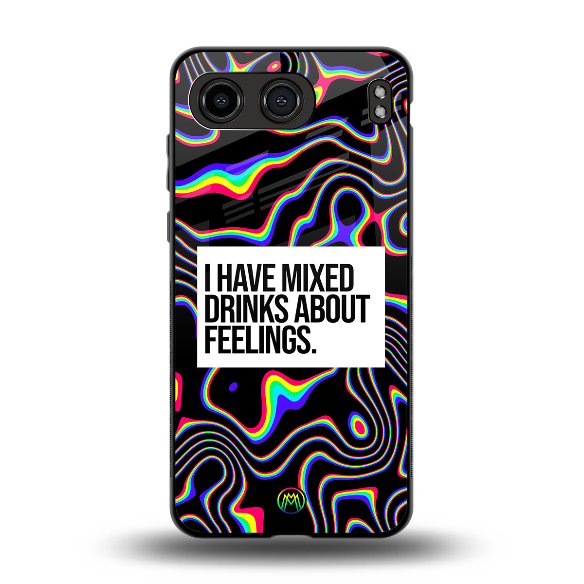 mixed emotions back phone cover | glass case for oneplus nord 4