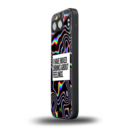 mixed emotions back phone cover | glass case for oneplus nord 4