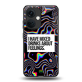 mixed emotions back phone cover | glass case for oneplus nord ce 3