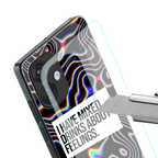 mixed emotions back phone cover | glass case for oneplus nord ce 3