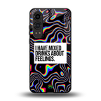 mixed emotions back phone cover | glass case for oneplus nord ce 4 lite