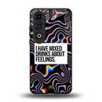 mixed emotions back phone cover | glass case for oneplus nord ce 4