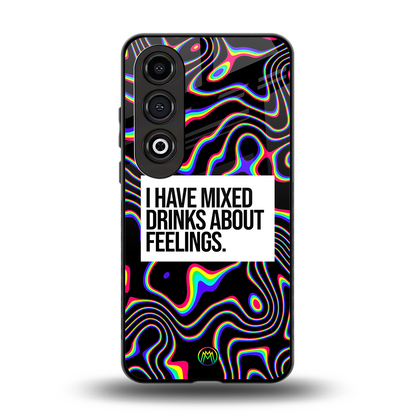 mixed emotions back phone cover | glass case for oneplus nord ce 4