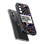 mixed emotions back phone cover | glass case for oneplus nord ce 4