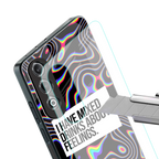mixed emotions back phone cover | glass case for oneplus nord ce 4
