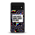 mixed emotions back phone cover | glass case for google pixel 6 pro