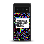 mixed emotions back phone cover | glass case for google pixel 6 pro