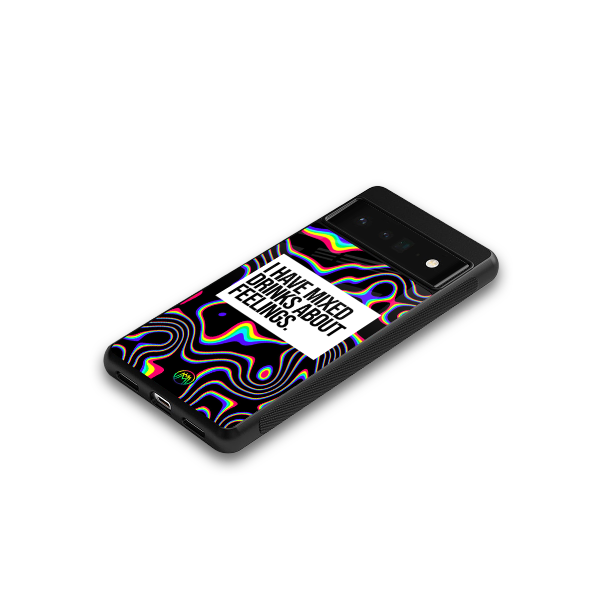 mixed emotions back phone cover | glass case for google pixel 6 pro