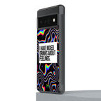 mixed emotions back phone cover | glass case for google pixel 6 pro