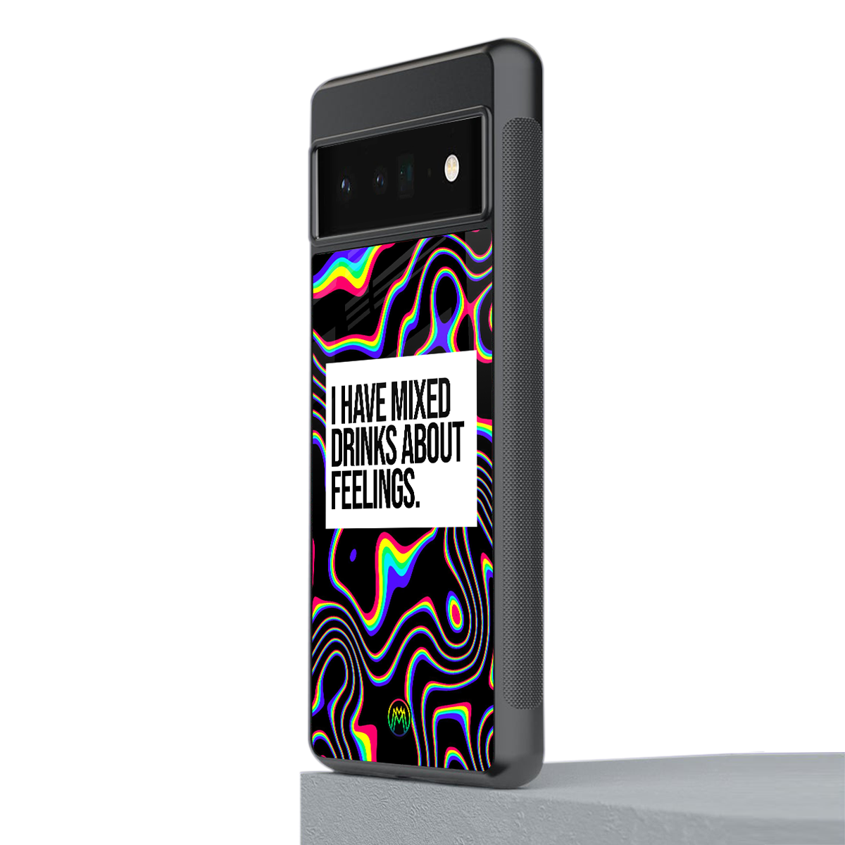 mixed emotions back phone cover | glass case for google pixel 6 pro
