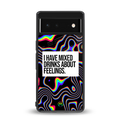 mixed emotions back phone cover | glass case for google pixel 6