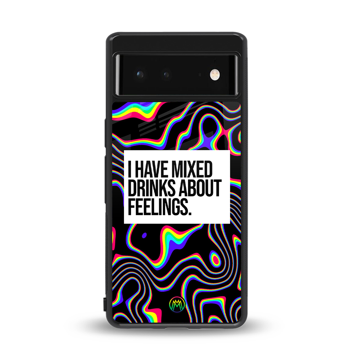 mixed emotions back phone cover | glass case for Google Pixel 6A