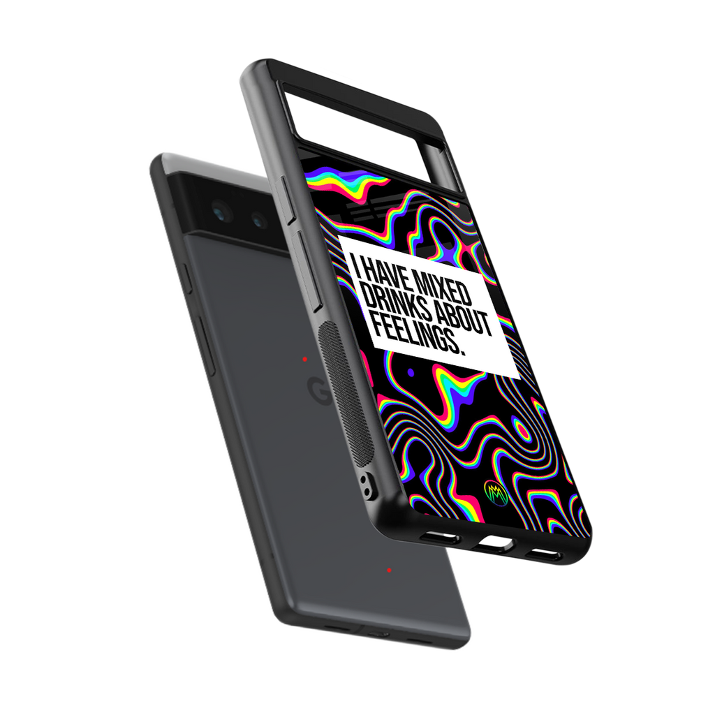 mixed emotions back phone cover | glass case for Google Pixel 6A
