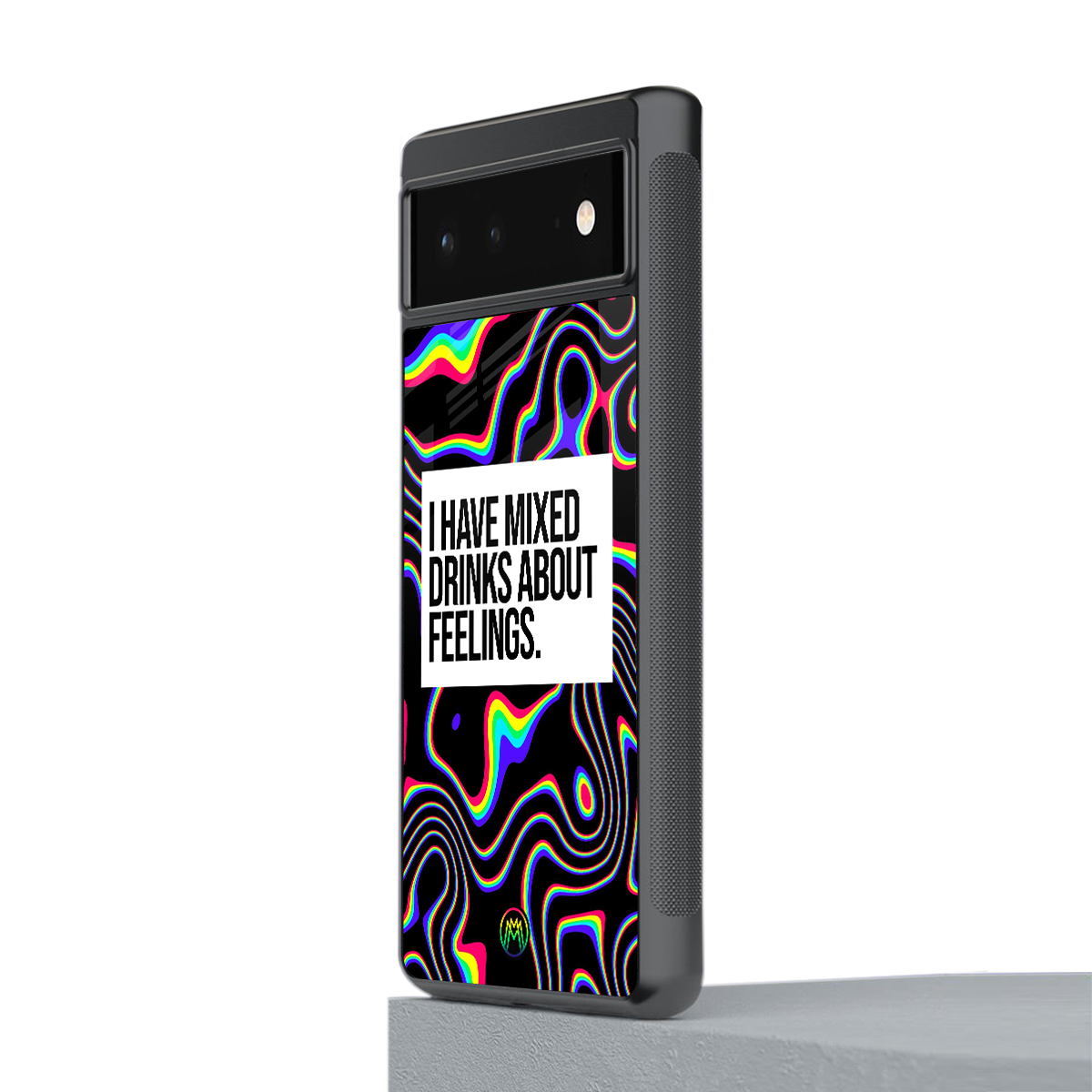 mixed emotions back phone cover | glass case for google pixel 6