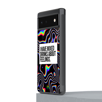 mixed emotions back phone cover | glass case for Google Pixel 6A