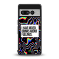 mixed emotions back phone cover | glass case for google pixel 7 pro