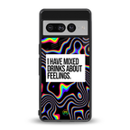 mixed emotions back phone cover | glass case for google pixel 7 pro