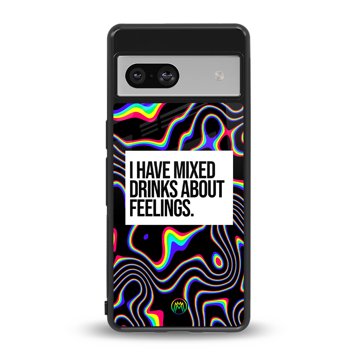 mixed emotions back phone cover | glass case for Google Pixel 7A