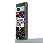 mixed emotions back phone cover | glass case for Google Pixel 7A
