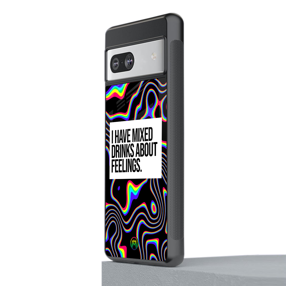 mixed emotions back phone cover | glass case for Google Pixel 7A