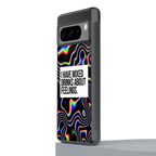 mixed emotions back phone cover | glass case for google pixel 8 pro