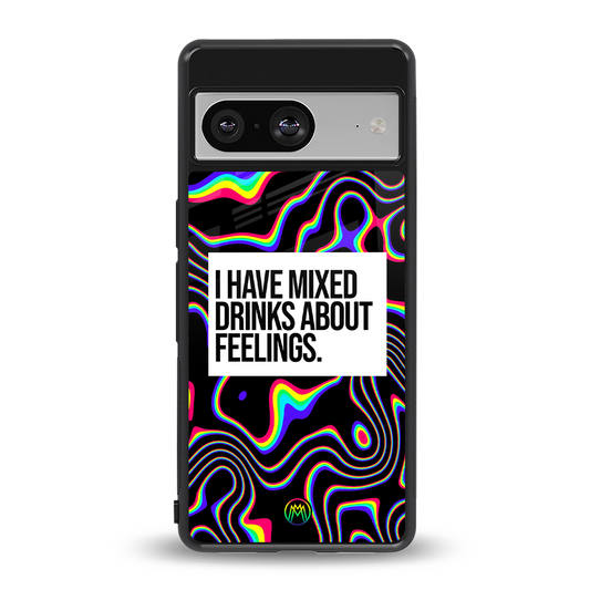 mixed emotions back phone cover | glass case for Google Pixel 8