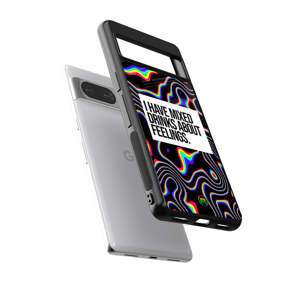 mixed emotions back phone cover | glass case for Google Pixel 8