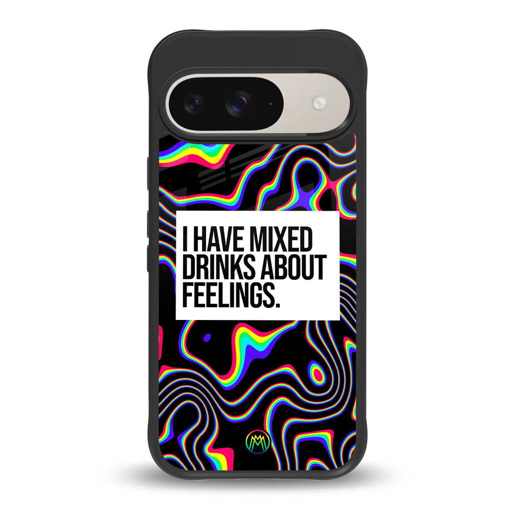mixed emotions back phone cover | glass case for google pixel 9