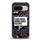 mixed emotions back phone cover | glass case for google pixel 9