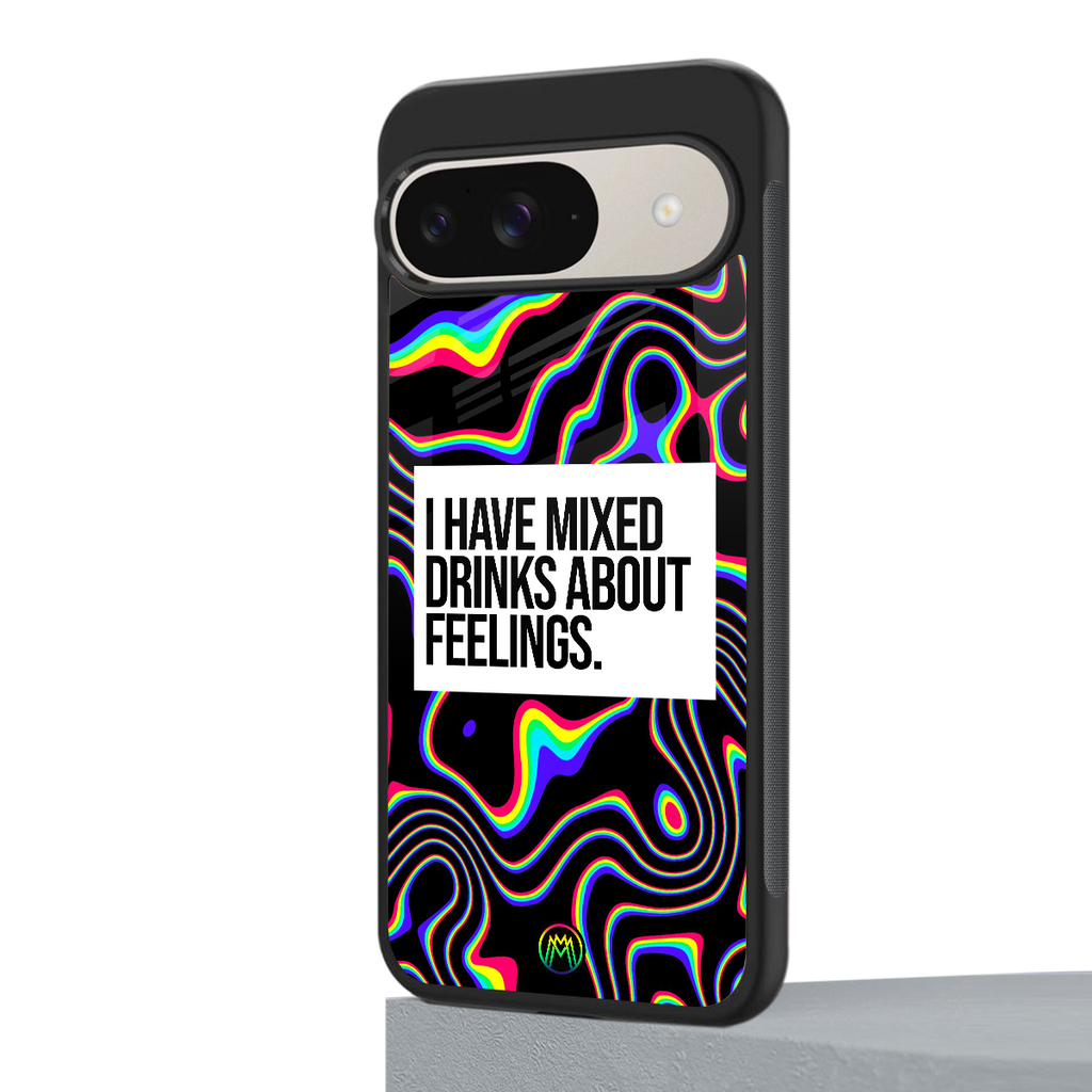 mixed emotions back phone cover | glass case for google pixel 9