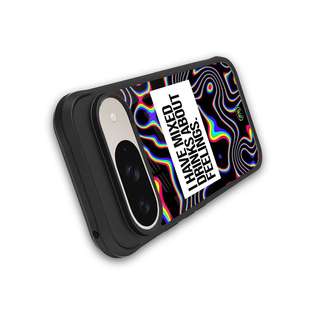 mixed emotions back phone cover | glass case for google pixel 9