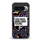 mixed emotions back phone cover | glass case for google pixel 9 pro xl