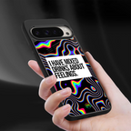 mixed emotions back phone cover | glass case for google pixel 9 pro