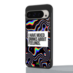 mixed emotions back phone cover | glass case for google pixel 9 pro