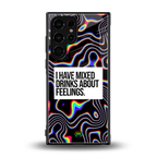 mixed emotions back phone cover | glass case for samsung galaxy s24 ultra